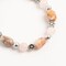 Earth's Jewels Semi-Precious Jasper Rose Quartz Natural Bracelet, Pink Zebra Jasper